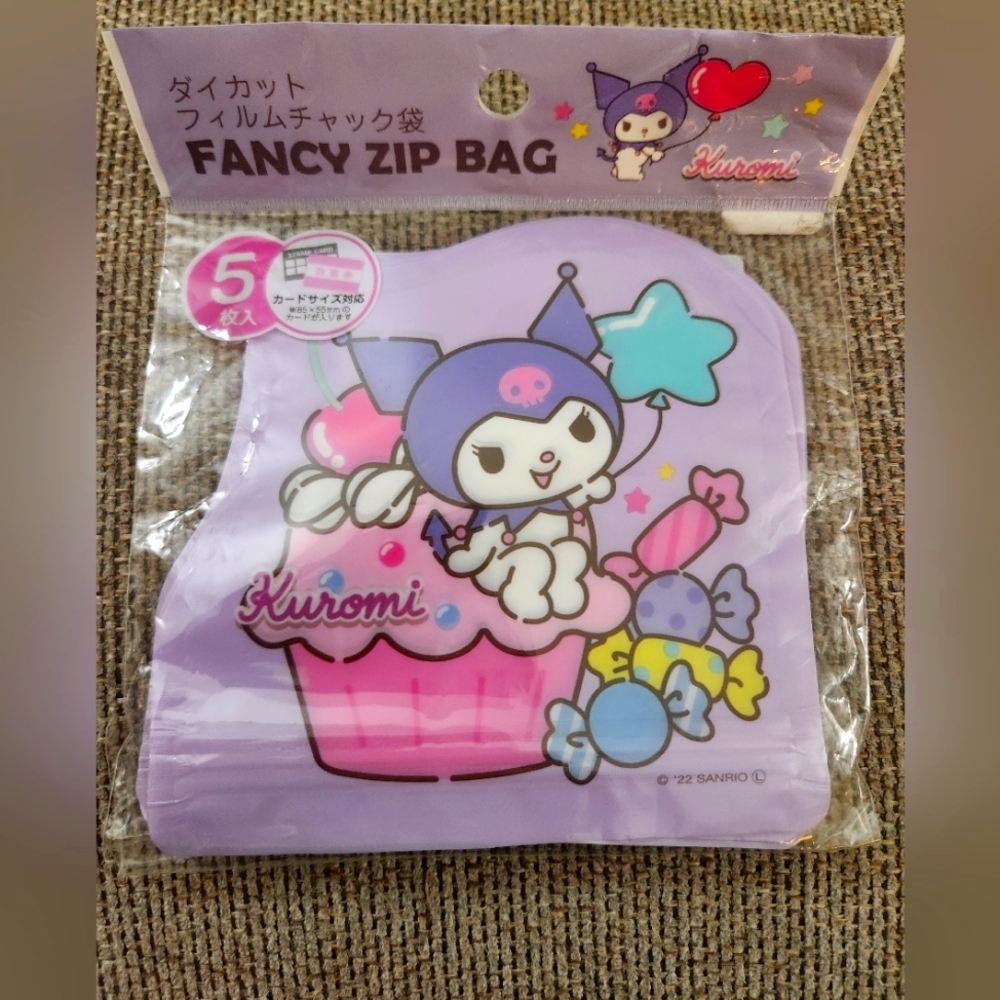 Sanrio Kuromi Lavender Zip Bag